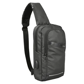 

Kingsons Men Chest Bag in Men's Crossbady Bags Single Shoulder Strap Back pack Business Travel Casual Bags(Black)