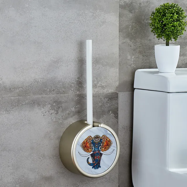 Puha Fürdőszoba Wc Kefe Műanyag Aranyos Kreatív Lógó Falra Szerelt Szerelvény Szczotka Do Otthoni Fejlesztés 50 - Image 6
