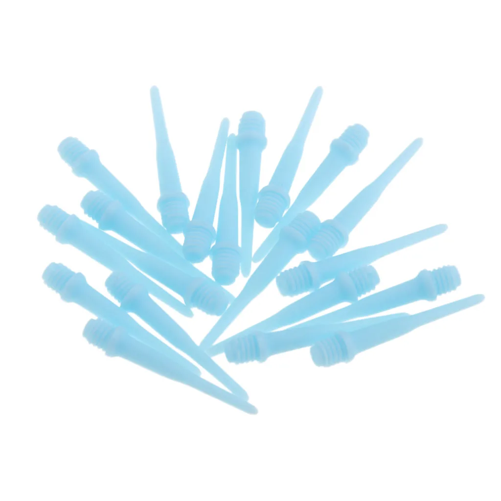 20 Pieces Dart Soft Tips Nylon Points Game Parts Replacement Accessories for Electronic / Soft Dartboard Darts Shafts Flights