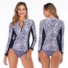 Two Piece Rashguard Long Sleeve Swimwear Summer Women Rash Guard For Swimming Surfing Beach Bathing Suits Surf Clothes 6606