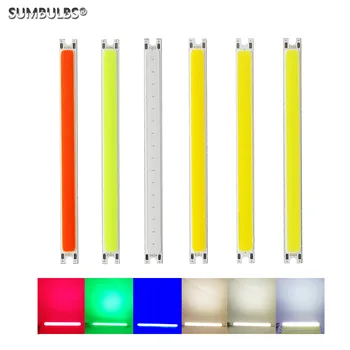 

12V DC LED COB Bulb Strip LED Light Source 5W red green blue Warm natural cold DIY 10CM LED Lamp Lighting 500LM 100x8MM led lamp