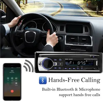 

Jus Car Radio 1 Din 12V car stereo Bluetooth MP3 Music Player USB Input TF Card Autoradio With Remote Control Hot 2020