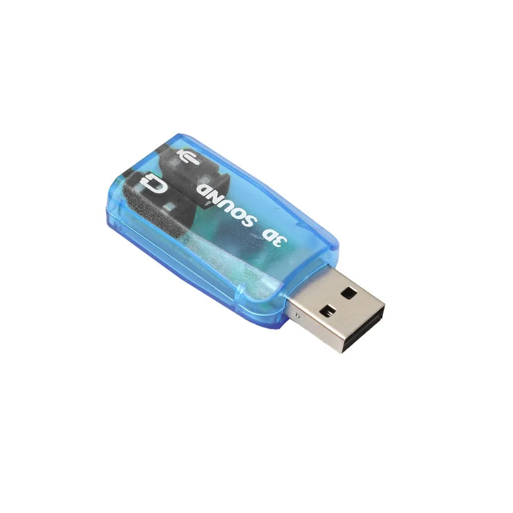 Лидер продаж аудиоадаптер 3D Звуковая карта 5 1 USB 3 мм микрофон разъем для