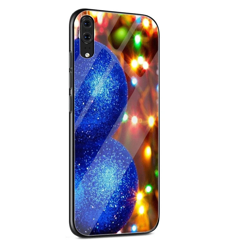 Мобильный чехол для телефона, стекло для huawei P30 P20 P10 mate 20 Pro Lite Y6 Y9 7A honor 8X9 10 Lite, Рождественская Новинка