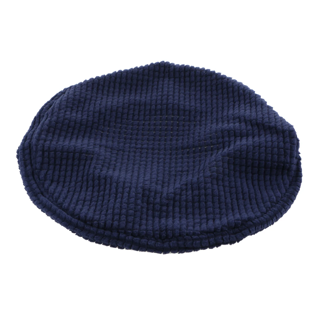 Slip Resistant Round Bar Stool Cover Chair Seat Cushion, Stretchable Fits For 30-38cm / 12-15 Inch Stools