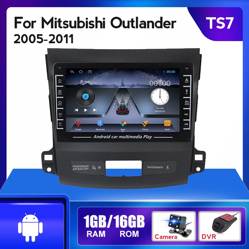 Автомобильный радиоприемник 2din Android 8 1 для Mitsubishi Outlander xl 2 CW 2005-2011 Citroen C-Crosser 2007-2013