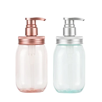 

2pcs 450ml Soap Dispenser Bottles Plastic Pump Refillable Empty for Liquid Soap Shampoo Lotions Big Mouth Lotion Sub Bottle