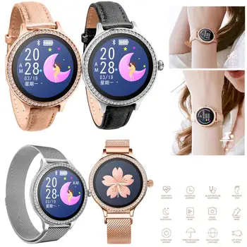 

2019 New Color Screen Women Girls Bluetooth Smart Watch Sports Activity Fitness Tracker Calls Messages Push for Cell Phone