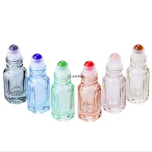 Стекло, кристалл, камень, эфирные масла, массажный роликовый флакон, пустой многоразовый драгоценный камень, рулон на флаконе духов, хрустальный флакон духов