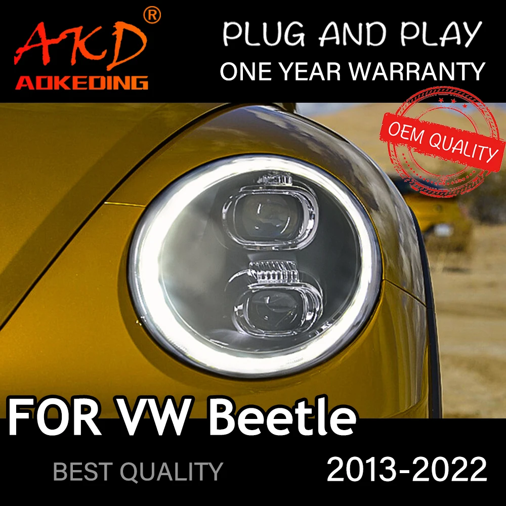 Headlight For Vw Beetle 20132022 Car Автомобильные Товары Led Drl