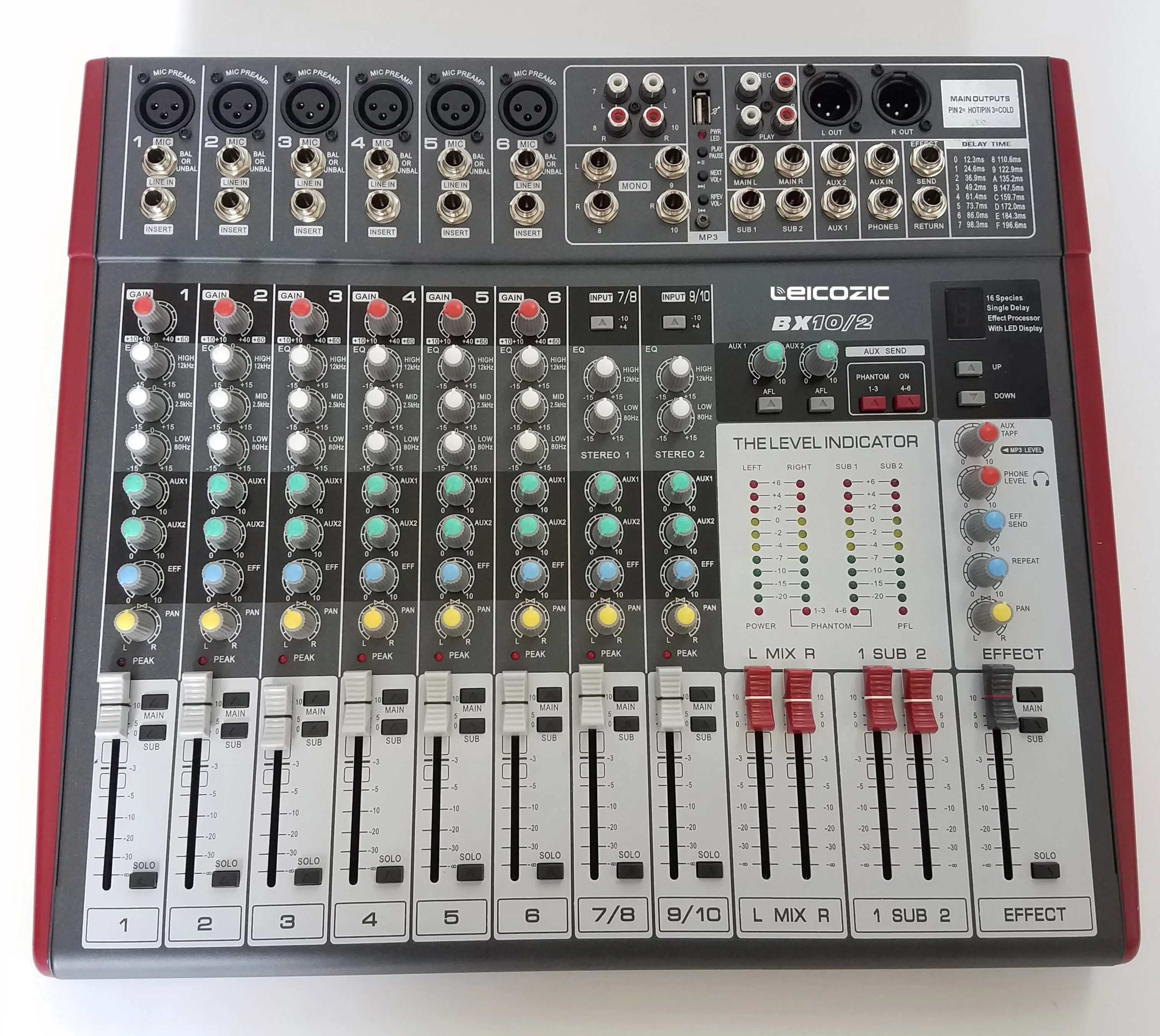 Leicozic audio mixing console BX-10/2 karaoke