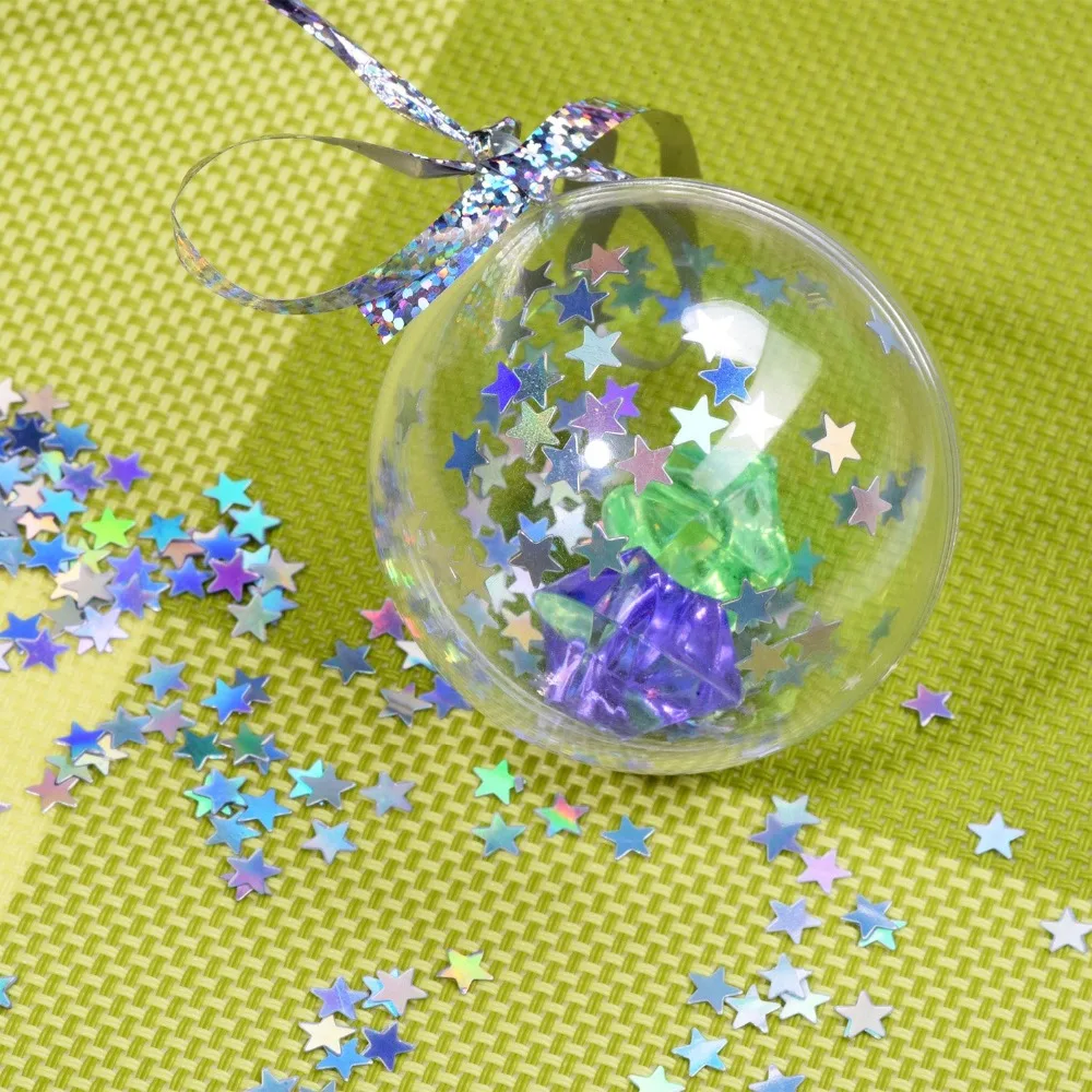 Laser Colorful Bright Gold Stars Acrylic Confetti wedding for Balloon New year Wedding Birthday Party Table Decorations KS06 (2)