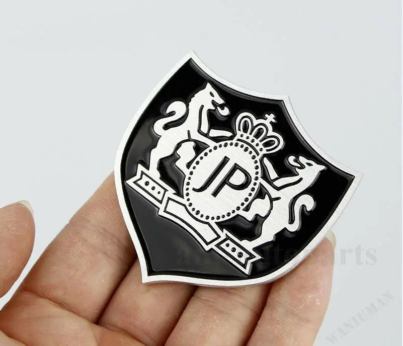 

Metal JUNCTION PRODUCE JP Luxury VIP Car Trunk Side Emblem Decal Sticker Badges