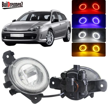 

2 X Car Angel Eye Fog Light H11 Front Bumper LED Fog Lamp DRL 4000LM 12V For Renault Laguna 2/II Grandtour Hatchback 2001-2015