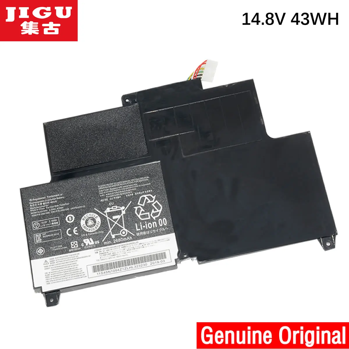 JIGU 14,8 V 43WH оригинальный ноутбук Батарея 45N1092 45N1093 45N1094 45N1095 для LENOVO ThinkPad S230u твист S203u