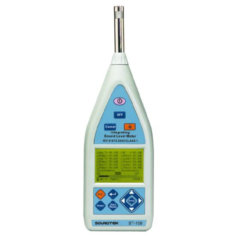 

TENMARS ST-106 Class 1 Integrating Sound Level Meter High performance it measures Lxyi,Lxyp,Lxeq,Lxmax,Lxmin,LAE,Lcpeak.