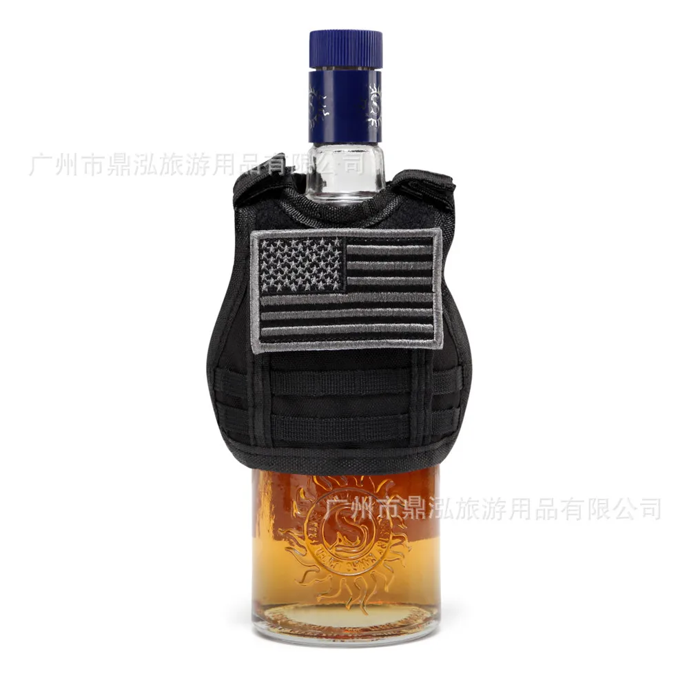

Military Version of Wine Cellar Wine Bottle Waistcoat Molle Decoration Mini Multi-functional Tactical Vest Protection hong jiu t