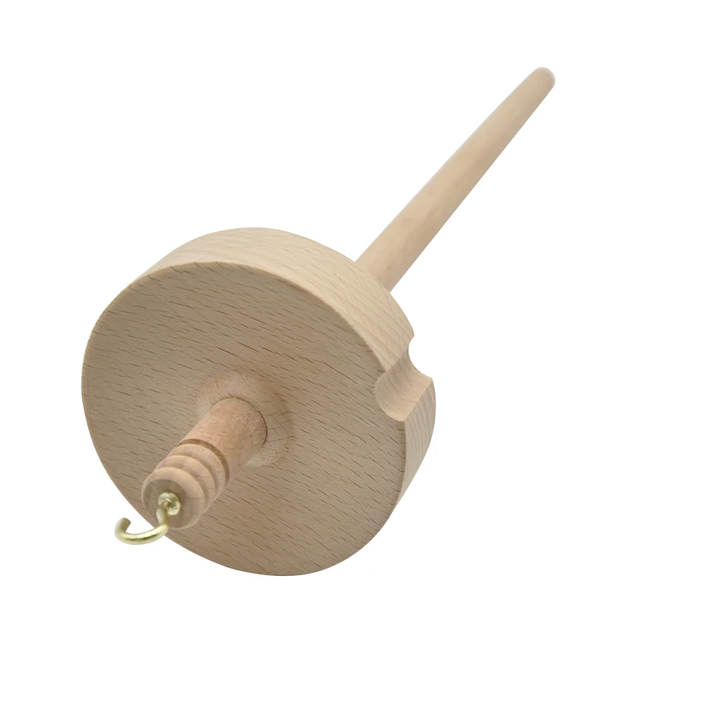 

Drop Spindle Top Whorl Yarn Spin Hand Carved Wooden Tool Gift for Beginners 66CY