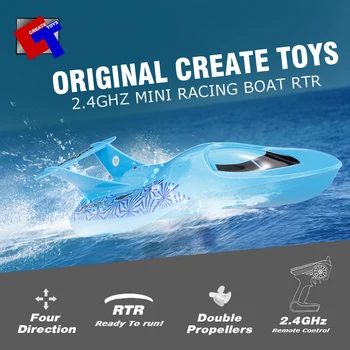 

Wireless RC boat Toys Sea Wing Star 3322 2.4GHz Mini Radio Control Electric Racing Boat RTR Toys for Children 2018