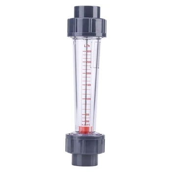 

LZS-25 Flow Meter Plastic Tube Type 300-3000L/H Water Rotameter Liquid Flowmeter Measuring Tools For Chemical Light