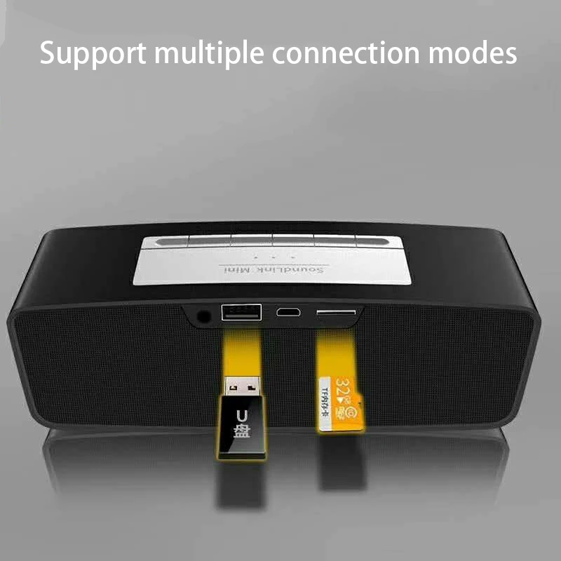 Двойной динамик беспроводной Bluetooth динамик сабвуфер открытый портативный компьютер динамик Настольный динамик CC256