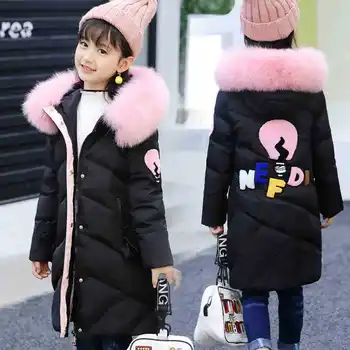 

Girl Winter Jacket Children's Thicken Jacket Kids Cotton-padded Clothes Winter Jacket Girl Park Winter 14 Years Child Girls