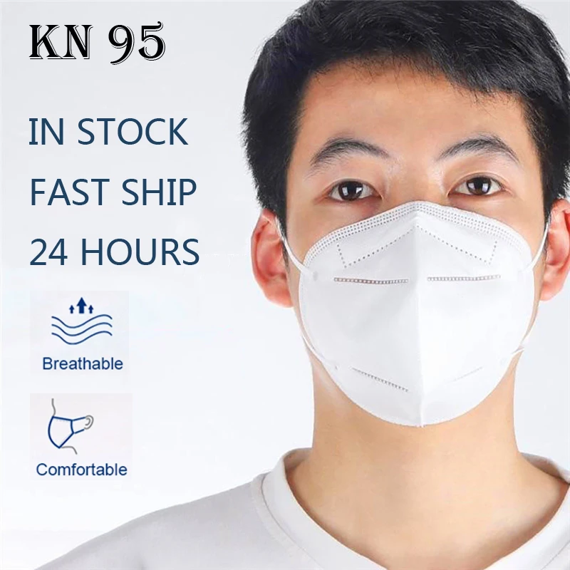 

100 PCS Disposable Protective Mask 3 Layers Dustproof Facial Protective Cover Masks Maldehyde Prevent Bacteria Anti-virus Masks