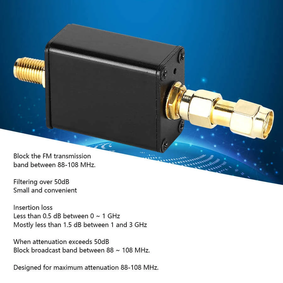 88-108 Mhz Fm Transmission Band Block Tripod Multimeter Probe Band Stop  Filter Radio Accessories Communication System - Instrument Parts &  Accessories - AliExpress