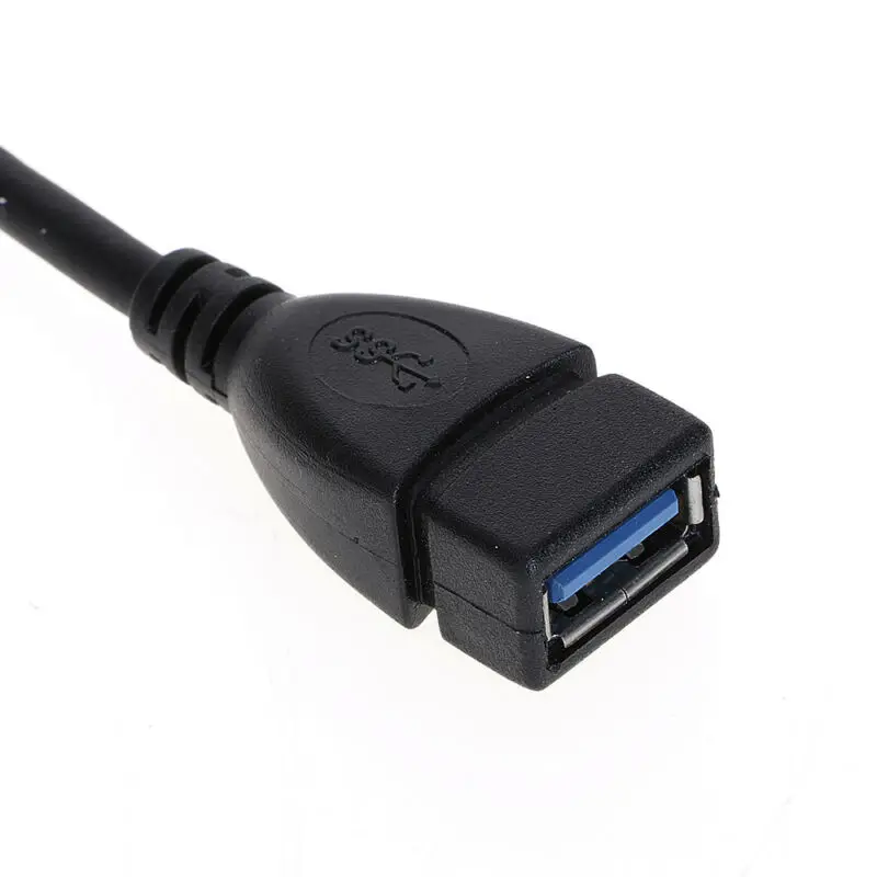 Кабель USB 3,0 с удлинителем «Папа-мама», кабель «вверх»/«вниз»/«вправо»/«влево», 23 см, черный