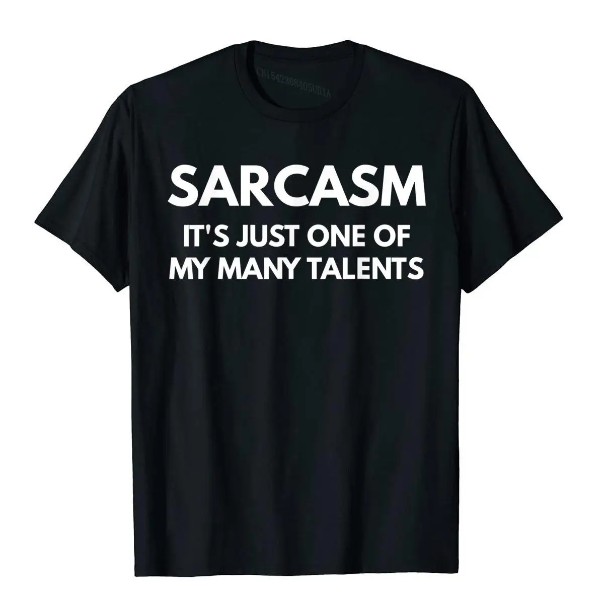 

Футболка Sarcasm это просто один из моих талантов, мужские новейшие летние топы, футболки, хлопковая футболка, дизайнерская Рождественская одежда