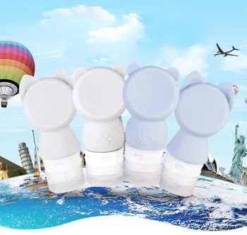 

1Pc Portable Cartoon Mini Travel Packing Bottle For Shampoo Shower Gel Silicone Squeeze Tube Containers Soap Dispensers