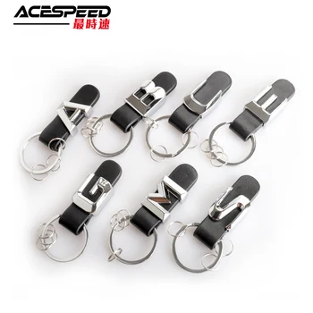

Car Letter keychain For Mercedes Benz A B C D E G M S GL SL ML 3D Metal Leather Strap Key Ring