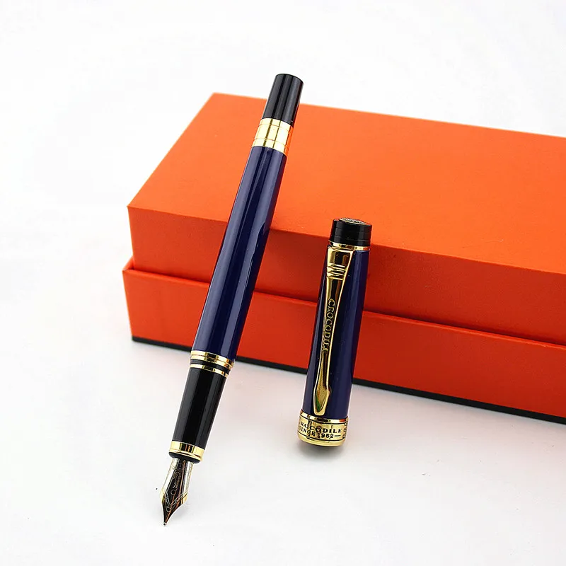Ручка перьевая металлическая с имитацией под крокодила 1 шт.|fountain pen silver|pen silverbest