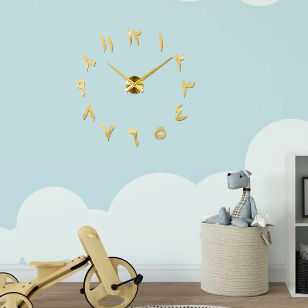 Большие DIY настенные часы Современные EVA 3D настенные часы с цифрами наклейки домашний офис Декор для гостиной настенные часы