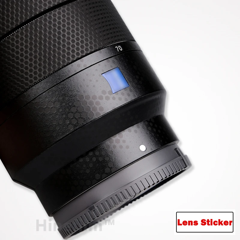 za câmera lente adesivo película protetora protetor do corpo pele para sony fe za oss parte