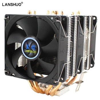 

LGA X79 Intel Amd CPU Cooler RGB Processor heat sink 4PIN CPU Fan Cooling 90mm4 Heatpipe Radiator For 775 1151 1366 1356 Am3 Am4