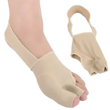 1 пара эластичная ткань исправление вальгусной деформации первого пальца стопы Корректор для пальцев ног от боли в ногах большой разделитель пальцев распрямитель средство по уходу за ногами