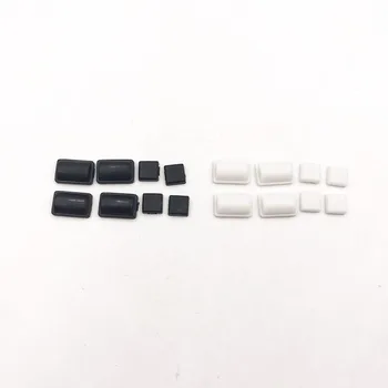 

10sets Black White Silicon Screw Rubber Feet Cover Set for WII Console screw Dust Cover
