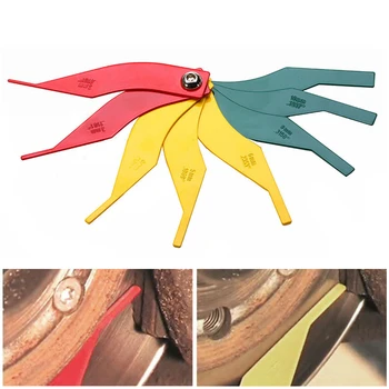 

Universal Automotive Brake Pad Thickness Gauge Brake Pad Measure Ruler Test Tool Brake Diagnostic Tool Tester Car Accessories