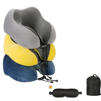 

Outdoor Traveling Neck Pillow Protrctive Tools Multifunctional U-shaped Lightweight Portable Washable Memory Foam Cushion