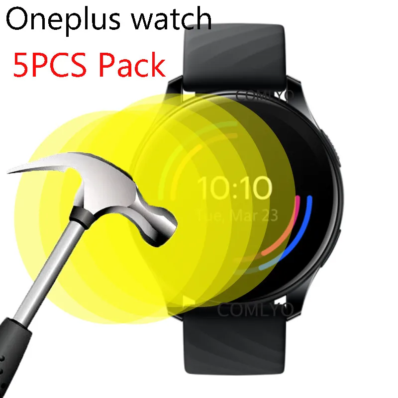 5 Pezzi Per Oneplus Watch Screen Protector Smartwatch Tpu Clear Protector Guard Per One Plus Watch Film