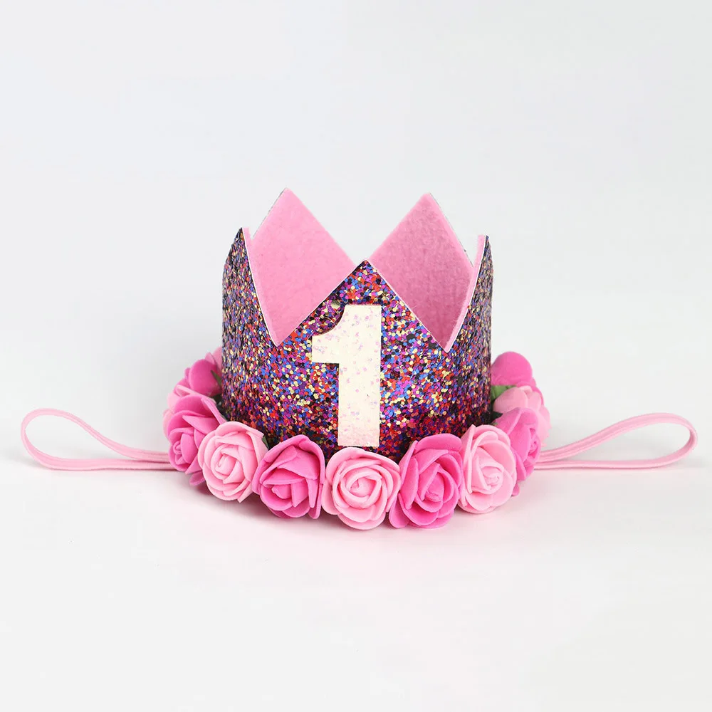 1 шт. детская шапочка на день рождения Цветочная корона повязка голову для детей