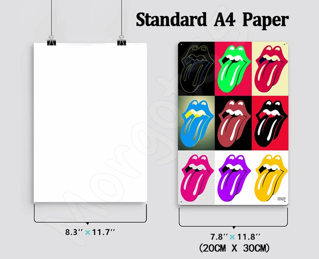 Rolling Stones Metal Signs in Two Sizes Wall Art Decoration 4
