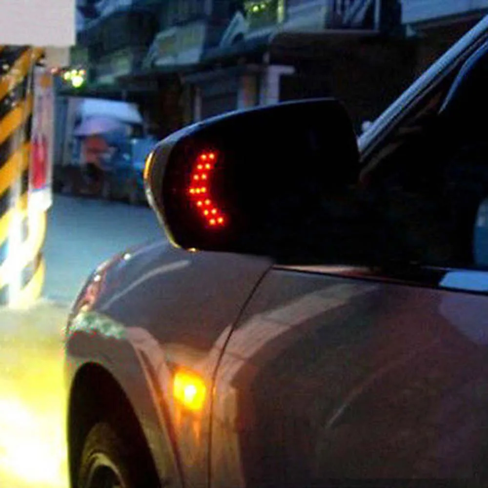 

TOSPRA 2 Pcs 14 SMD LED Arrow Panel Car Rearview Mirro Indicator Turn Signal Light Car LED Rearview Mirror Light Car Accessories