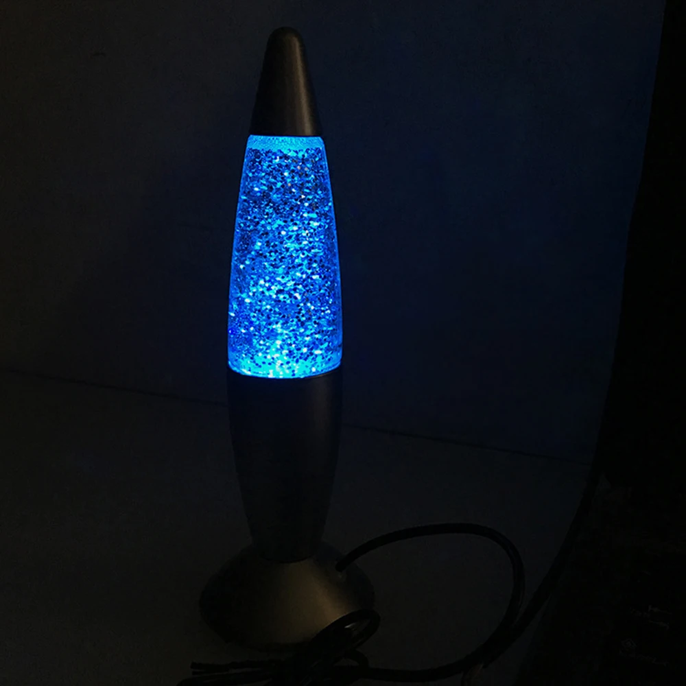 USB цветной Ночной светильник 3D ракета лава лампа RGB светодиодный блестящие вечерние Настроение Ночной светильник Рождественский подарок Ночной светильник