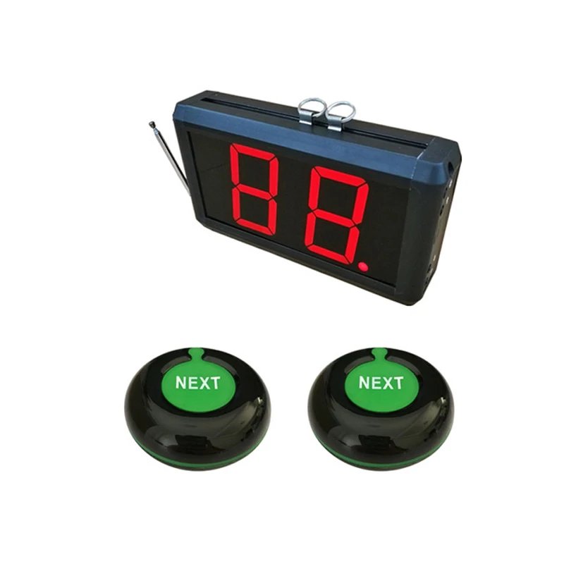 

Ycall 433.93mhz Take a Number System 2-digit Display Next Control Button Bell Wireless Number Waiting System K-302+K-O1-N