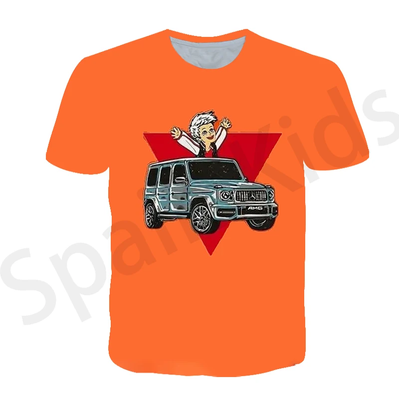 Детские футболки Merch A4 весенне-летняя семейная одежда модная футболка с принтом