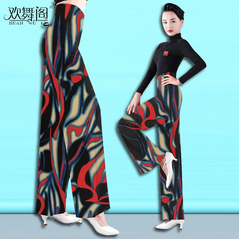 

Woman Latin Dance National Standard Dance Trousers Performance Clothes Dance pants