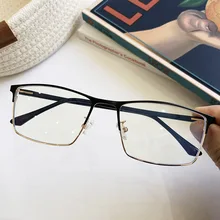 MINCL мужские Оправа очков из титанового сплава Модные мужские квадратные сверхлегкие очки для близорукости по рецепту оптические очки с коробкой NX