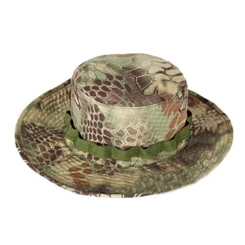 

Tactical Spec Caps Sports Climbing Hiking Bucket cap Python black Military Boonie Sun Hat